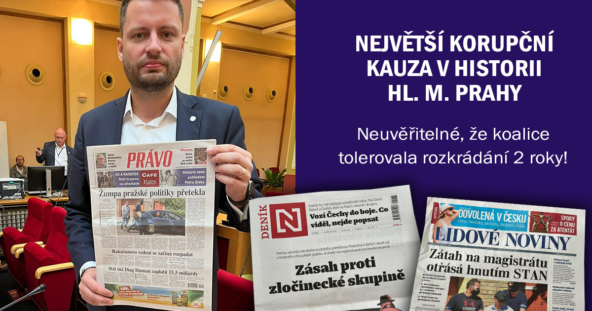 Největší korupční kauza v historii Prahy